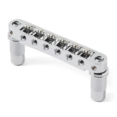 TonePros TPFR Tune-o-matic Bridge with Roller Saddles - Nickel