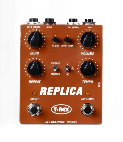 T-Rex Replica Stereo Delay Guitar Effects Pedal with Tap Tempo
