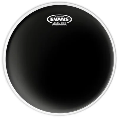 Evans Black Chrome Drum Head, 12 Inch