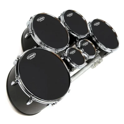 Evans MX Black Marching Tenor Drum Head, 12 Inch
