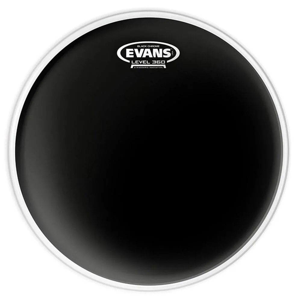 Evans 18" Black Chrome Batter Drum Head - 18 inch black 2 ply Head TT18CHR