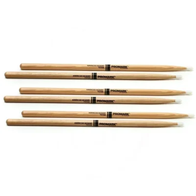 Promark TX747N American Hickory "Rock" Nylon Tip  Pro Mark Drumsticks