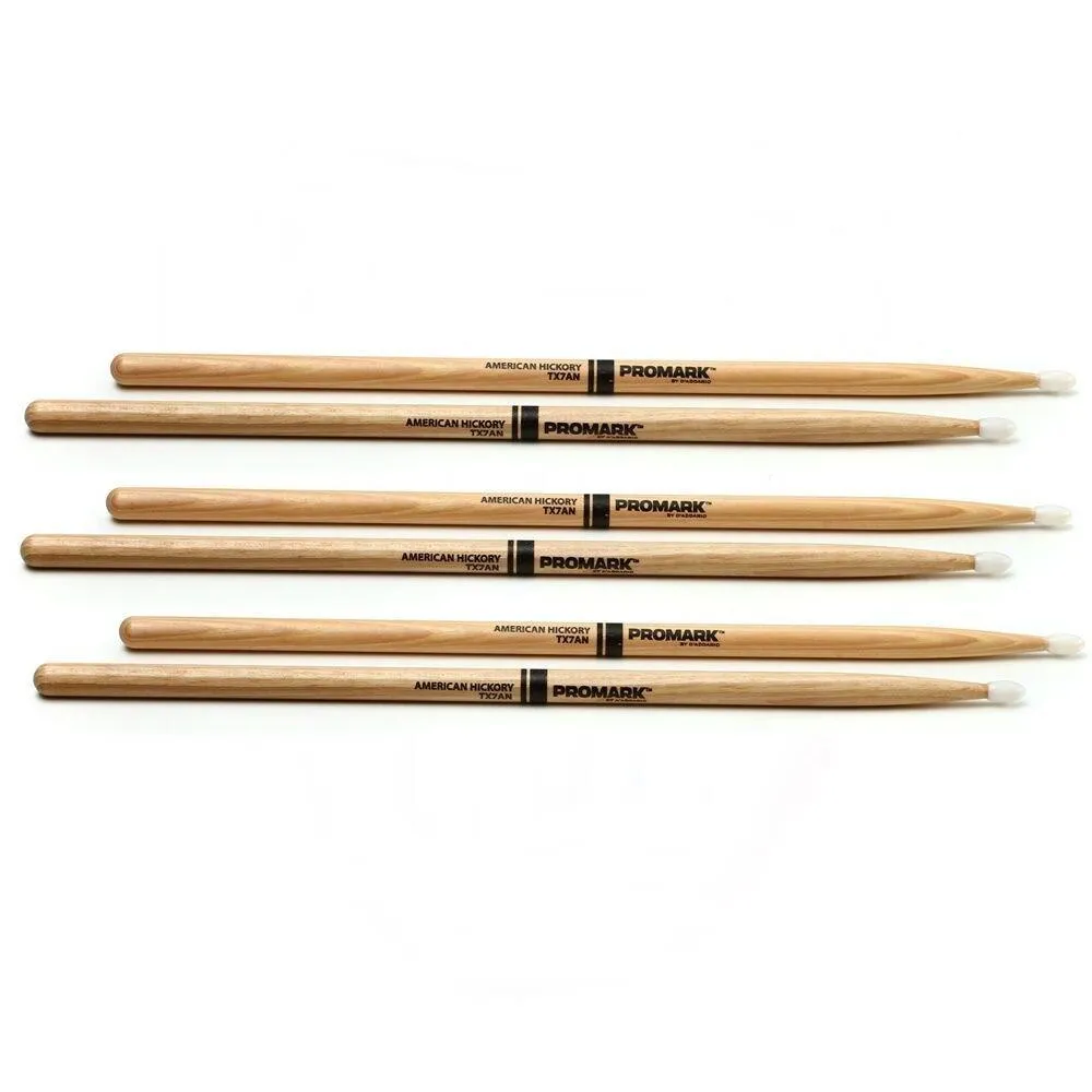 Promark TX747N American Hickory "Rock" Nylon Tip Pro Mark Drumsticks