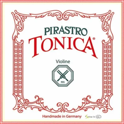 Pirastro Tonica Violin String Set  1/4 - 1/8 Size Medium E String Silvery Steel