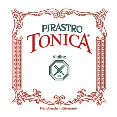 Pirastro Tonica Violin String Set  4/4 Size Medium - E String Silvery Steel