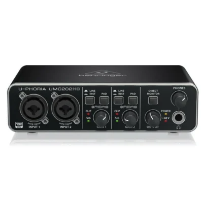 Behringer U-Phoria UMC202HD USB Audio Interface Opened, never used Full Warranty