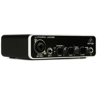 Behringer U-Phoria UMC22 2 Channel USB Audio Interface with 1 MIDAS Preamp