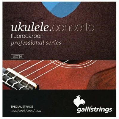 Galli Strings UX760 Fluorocarbon Concert  Ukulele Strings professional Series