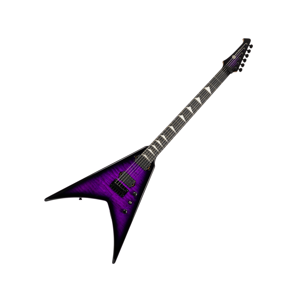Spira v-500-TPP-E Electric Guitar - Trans Purple - Ebony Fretboard