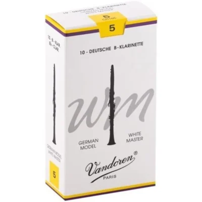 Vandoren B Flat Clarinet Reed White Master Grade 5.0