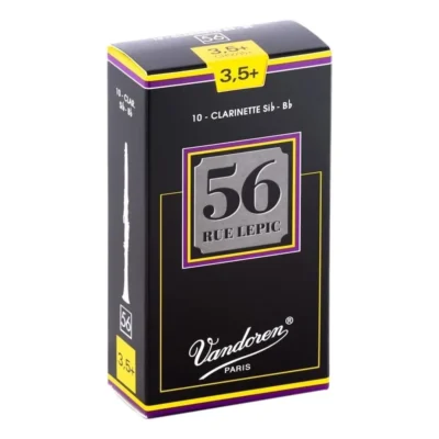 Vandoren B Flat Clarinet Reed 56 RL Grade 3.5+ Box of 10