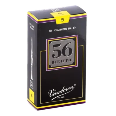 Vandoren B Flat Clarinet Reed 56 Rue Lepic Grade 5 Box of 10