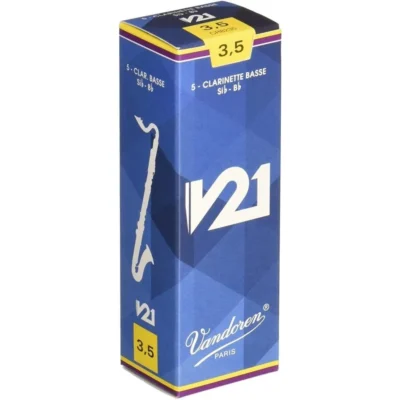 Vandoren Bass Clarinet Reeds V21 Box of 5 Grade 3.5