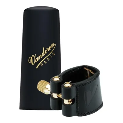 Vandoren Leather Ligature & Plastic Cap for Alto Saxophone