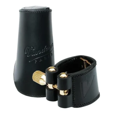 Vandoren Leather Ligature & Leather Cap for Baritone Saxophone