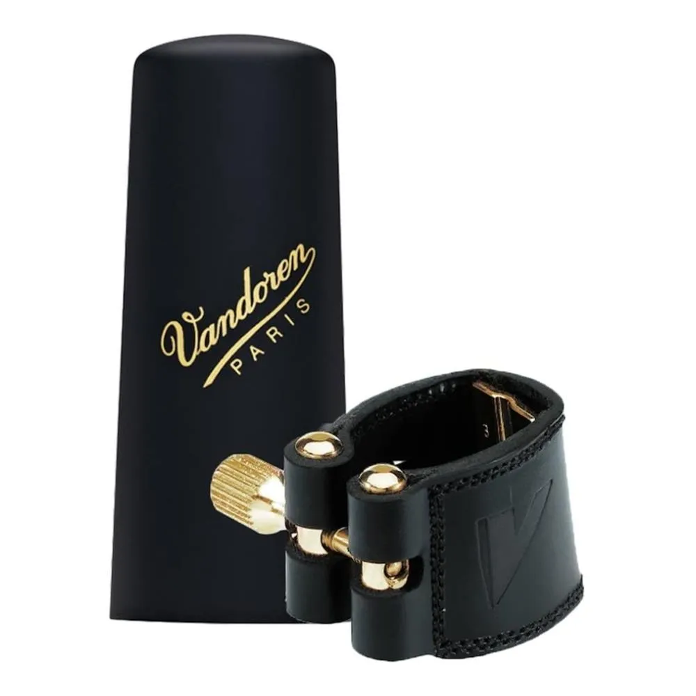 Vandoren Leather Ligature & Plastic Cap for Baritone Saxophone