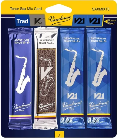 Vandoren Tenor Saxophone Reed Mix Card Grade 3