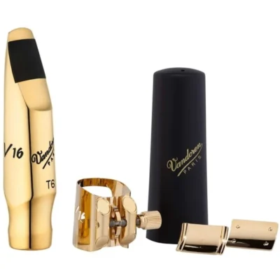 Vandoren Tenor Saxophone Mouthpiece V16 Metal T6 Sm with Optimum Ligature & Cap