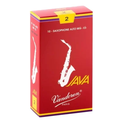 Vandoren Alto Saxophone Reed JAVA Red  Grade 2.0 Box of 10