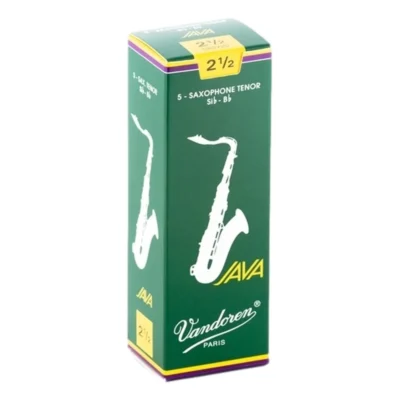 Vandoren Tenor Saxophone Reed - JAVA - Grade 2.5 - Box of 5