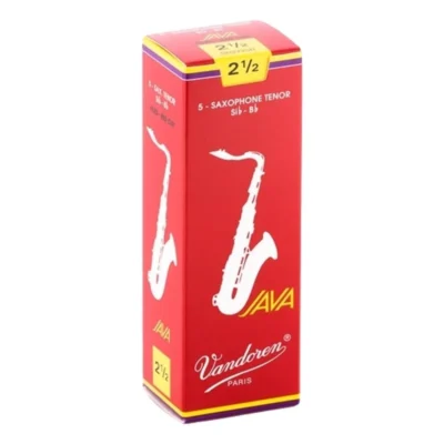 Vandoren Tenor Saxophone Reeds JAVA RED Grade 2.5 Box of 5