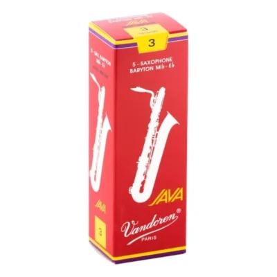 Vandoren Baritone Saxophone Reed JAVA RED Grade 3.0 Box of 5