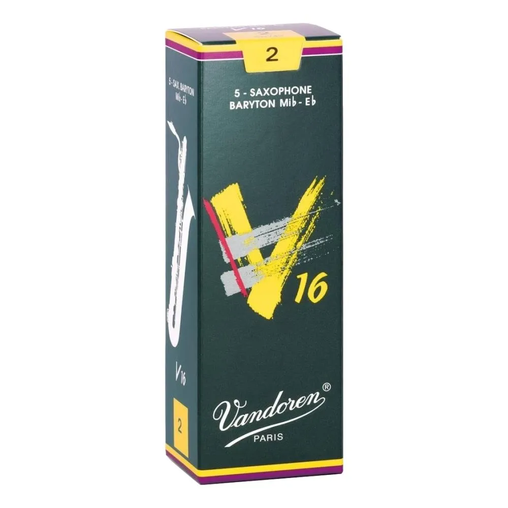 Vandoren Baritone Saxophone Reeds - V16 Grade 2.0 - Box of 5