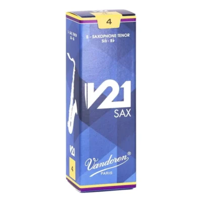 Vandoren Tenor Saxophone Reeds - V21 - Grade 4.0 Box of 5