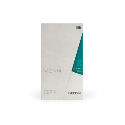 D'Addario VENN Bb Clarinet Reed, Strength 3.5