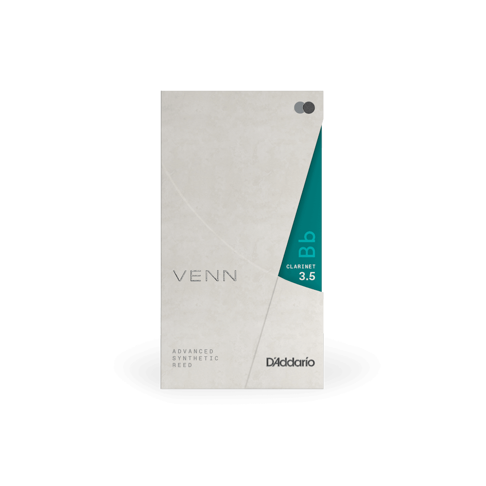 D'Addario VENN Bb Clarinet Reed, Strength 3.5