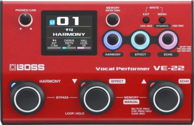 Boss VE-22 Vocal Performer Multi Effects Pedal
