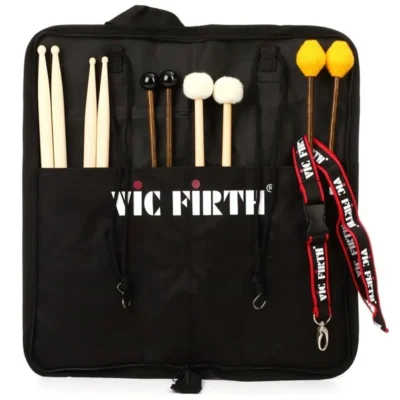 Vic Firth Education Pack with Basic Stick Bag, SD 1  SD 2 Drumsticks, and M3, M6, and T3 Mallets