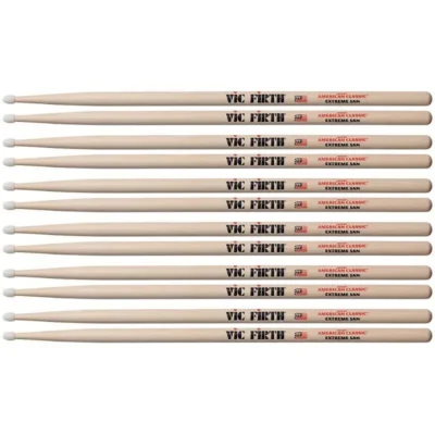 Vic Firth American Classic Extreme Drumsticks  - Nylon Tip X5AN x 6 Pairs