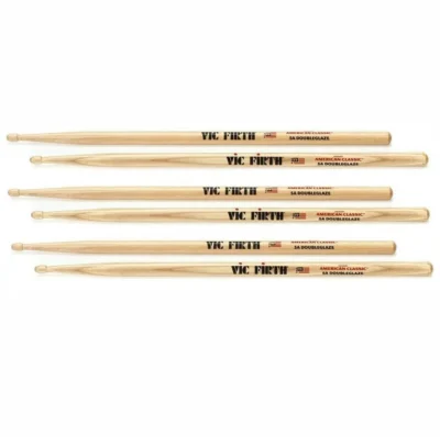Vic Firth American Classic Drumsticks - 5A - Double Glaze wood tip - 3 Pairs