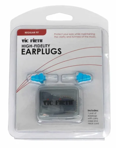Vic Firth High-Fidelity Hearing Protection - Regular Size - Blue