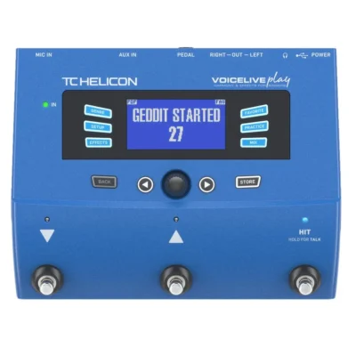 TC Helicon 3-Button Voicelive Play Vocal Stompbox With Looping Effects