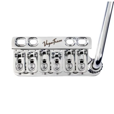 Vega-Trem Ultratrem Std Glossy Bridge For Retro Fitting 6 Point Guitar Bridges