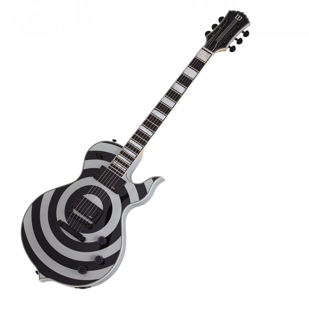 Wylde Audio Odin Grail Electric Guitar Black / Silver Bullseye