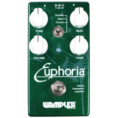 Wampler Pedals Euphoria Natural Transparent Overdrive Guitar Effect Pedal