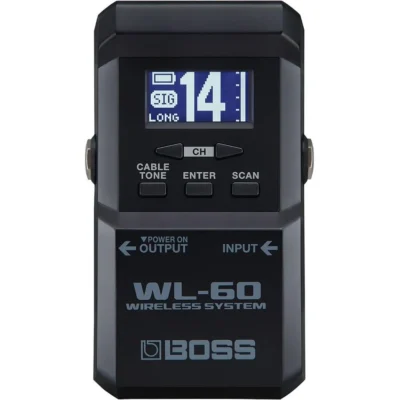 Boss WL-60 Wireless System w/ Compact Reciever & Belt Pack Transmitter