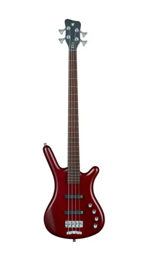 RockBass Corvette Basic 4-String Burgundy Red Transparent Satin