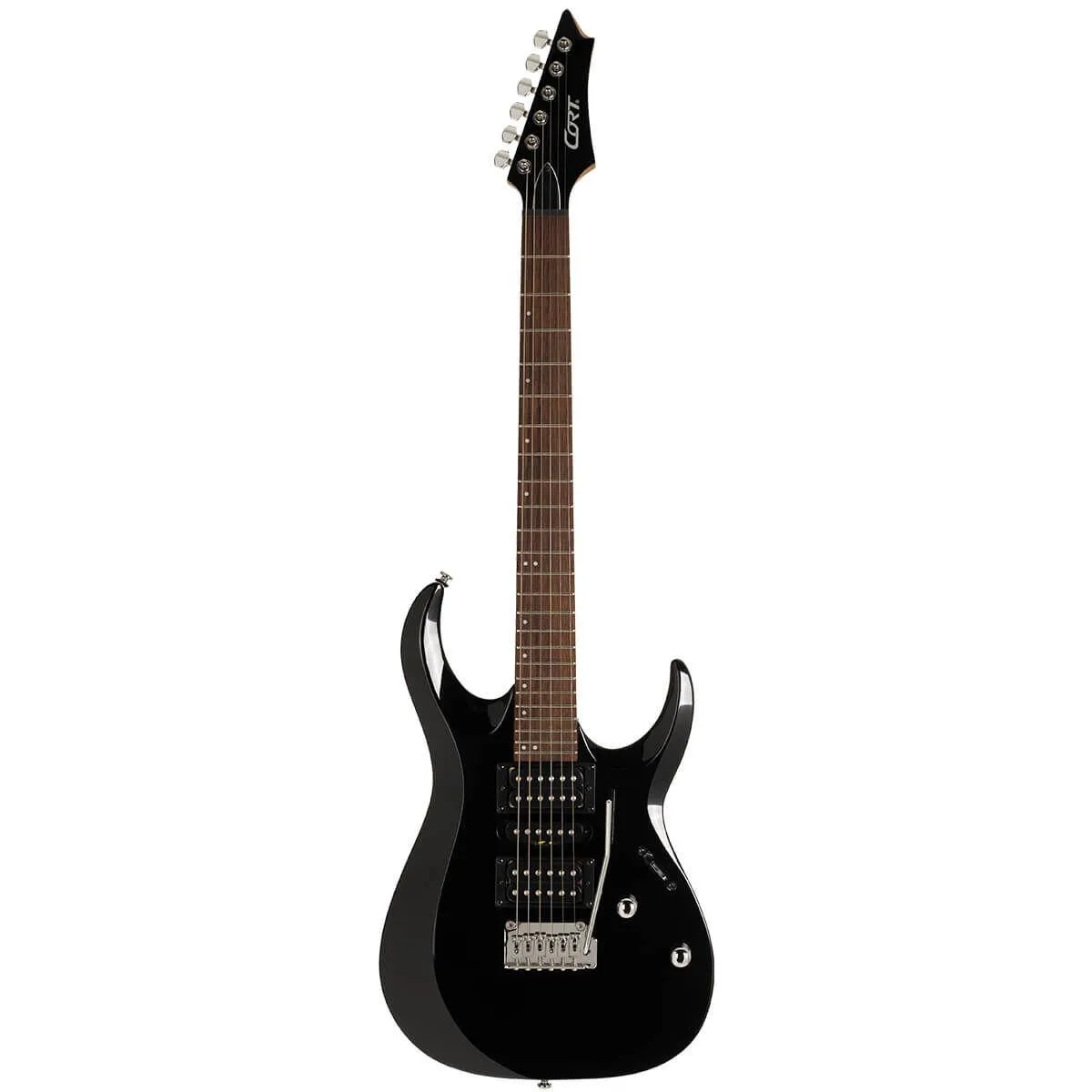 Cort X200-BK Solid Body Electric Guitar - Black Color