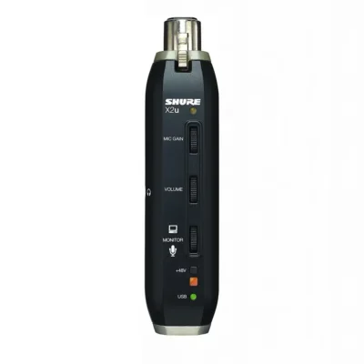 Shure X2U XLR-to-USB Signal Adapter - Connect any XLR mic to a computer