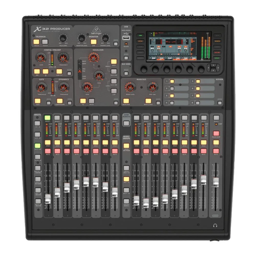 The Behringer 40-Input 25-Bus X32 Producer Digital Mixer Mixing Console