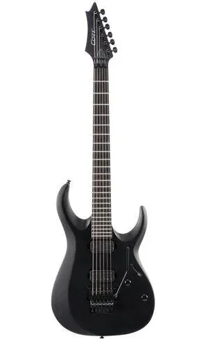Cort X500 MENACE Electric Guitar - Black Satin - Floyd rose - Seymour Duncan