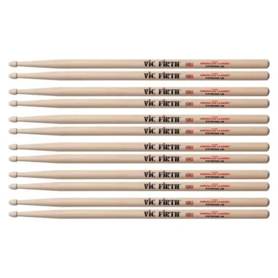 Vic Firth American Classic Extreme 5B - X5B  Drumsticks Wood Tip 6 Pairs