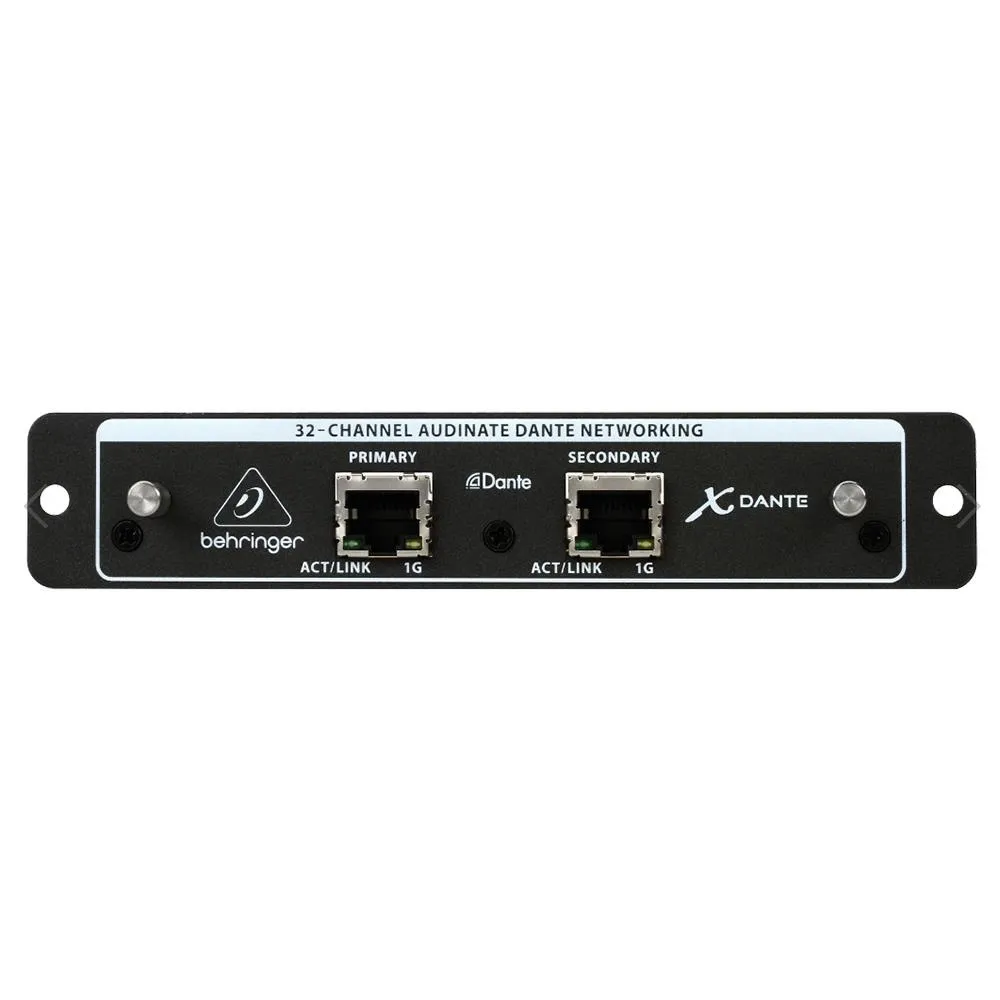 The Behringer High-Performance X-DANTE Audinate Expansion Card For X32