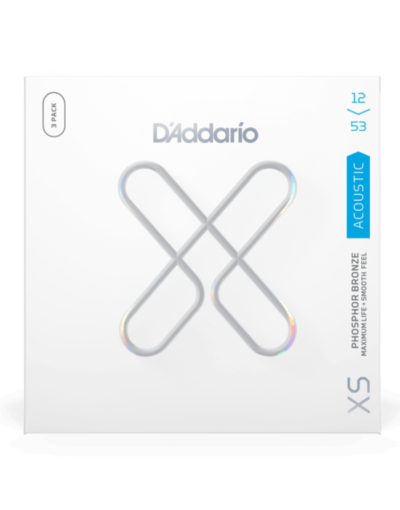 D'Addario XSAPB1253 Phosphor Bronze Acoustic Guitar Strings - 12 - 53 - 3 Sets