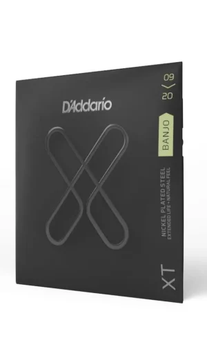 D'Addario XT Banjo Nickel Plated Steel, Light, 09-20