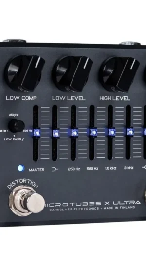 Darkglass Microtubes X Ultra Bass Preamp Pedal 6 Band graphic EQ